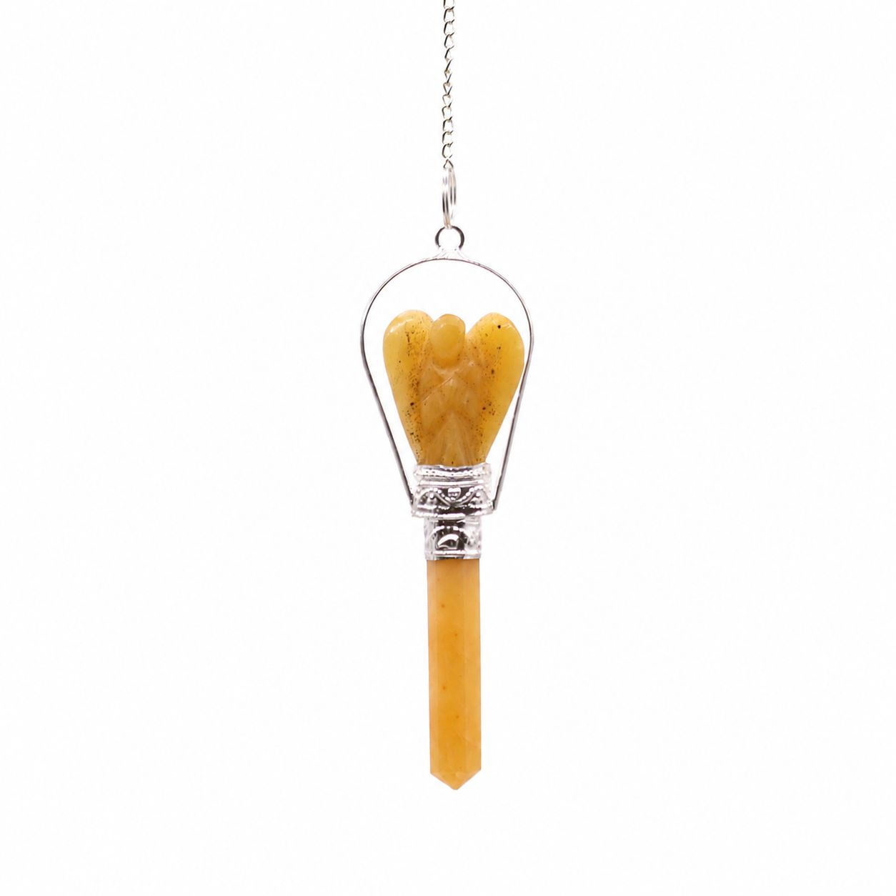 Yellow Quartz Angel Pendulum