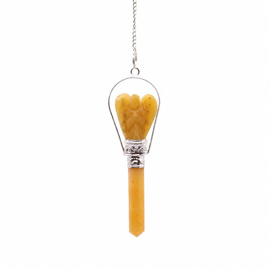 Yellow Quartz Angel Pendulum