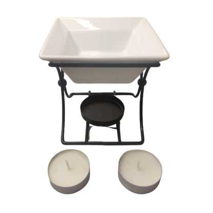 Ceramic & Metal Square Stand
