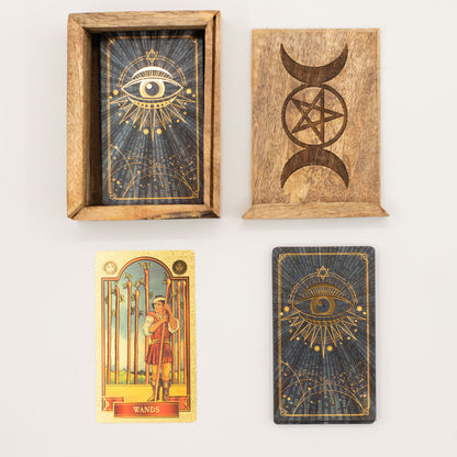 Small Tarot Box with Tarot Card Holder