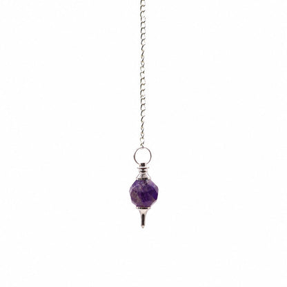 Amethyst Faceted Gemstone Pendulum