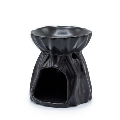 Black Geometric Oil Burner