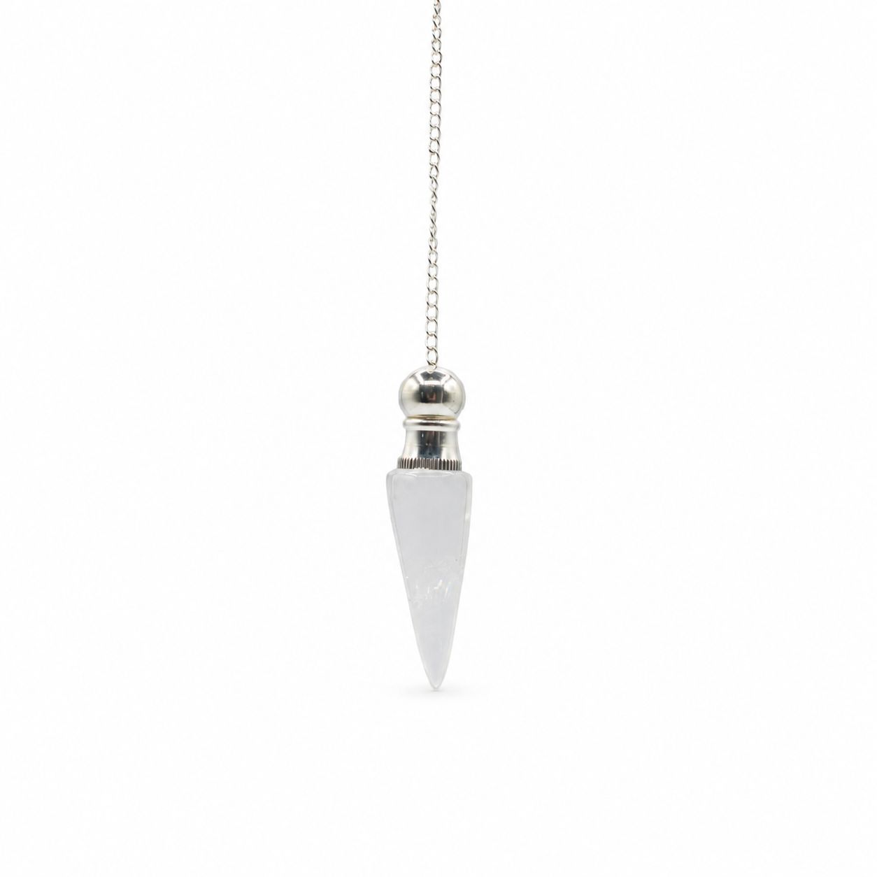Clear Quartz Secret Cavity Discovery of Truth Pendulum