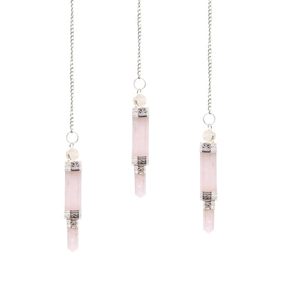 Rose Quartz Dowsing Pendulum - One Pendant