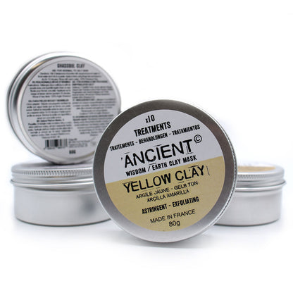 Yellow Clay Detoxifying, Cleansing Face Mask 80g