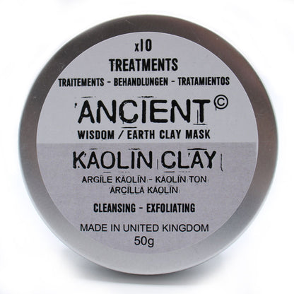 Kaolin Clay Purifying, Cleansing, Exfoliating Face Mask 50g
