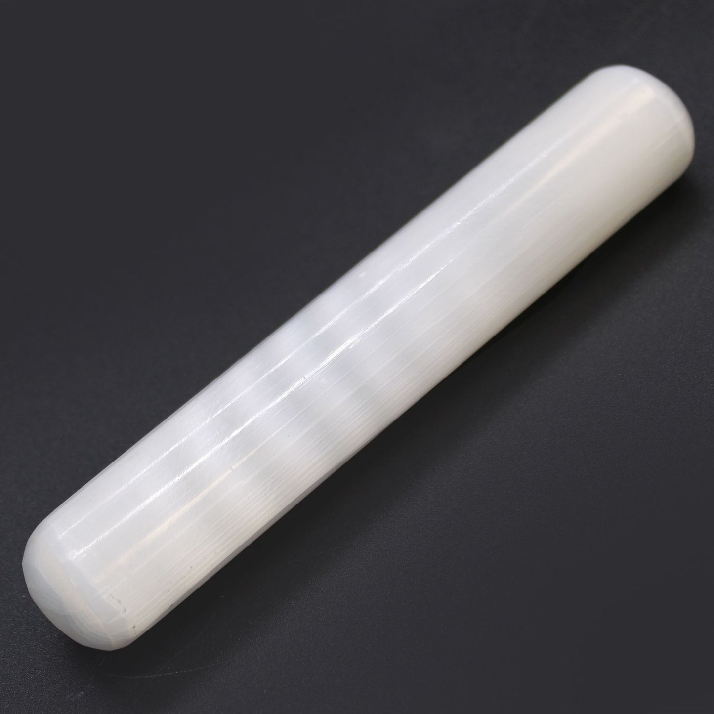 Selenite Wand 16 cm Round Both Ends