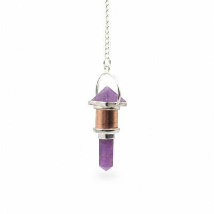 Amethyst and Copper Pendulum The Violet Engine