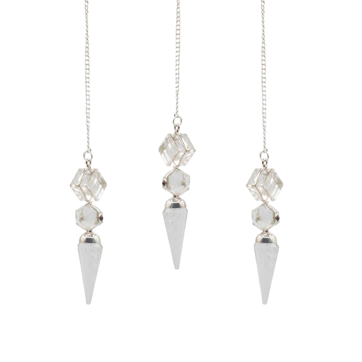 Crystal Quartz Three Piece Pendulum The Architect of Clarity