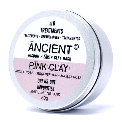 Pink Kaolin Clay Exfoliating and Cleansing Face Mask 50g