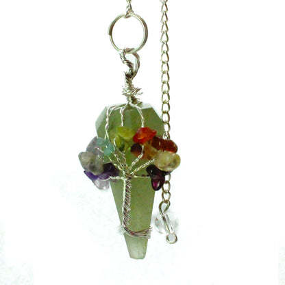 Aventurine Magic Seven Chakra Pendulum - One Piece