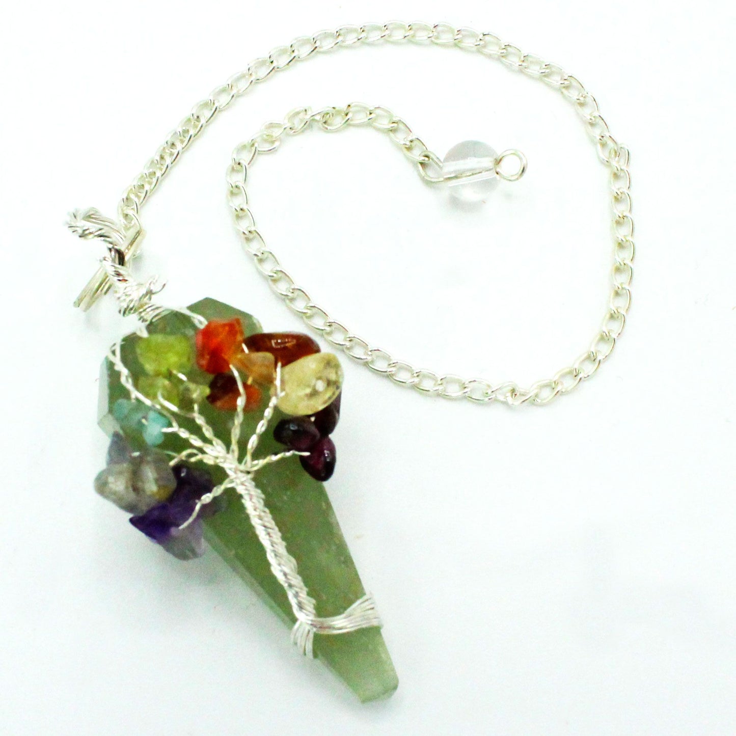 Aventurine Magic Seven Chakra Pendulum - One Piece