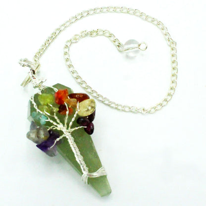 Aventurine Magic Seven Chakra Pendulum - One Piece