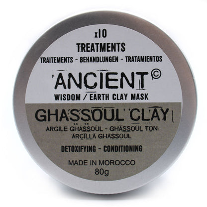Ghassoul Clay 80g Anti-acne, Mattifying, Soothing Face Mask