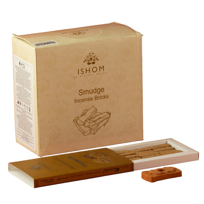 Frankincense Natural Incense Smudge Bricks and Burner Pack of 15