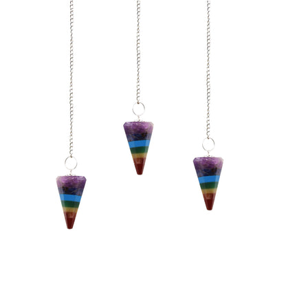 7 Slice Chakra Style Pendulum