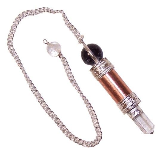Amethyst, Quartz, Copper Pendulum