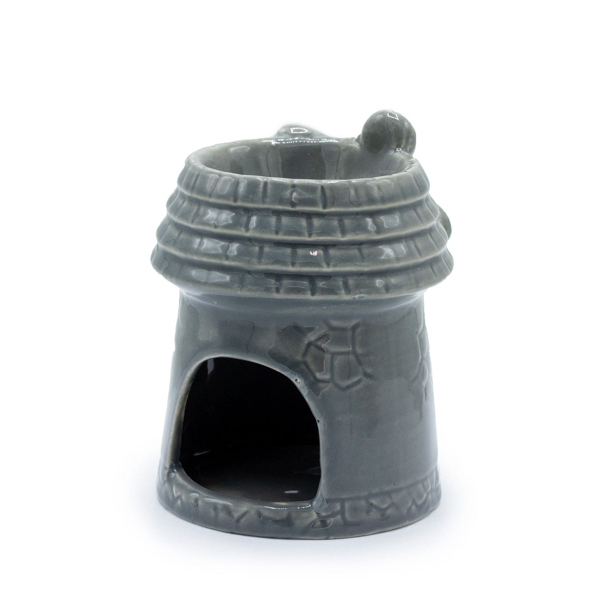 Grey Ceramic Windmill Oil Burner