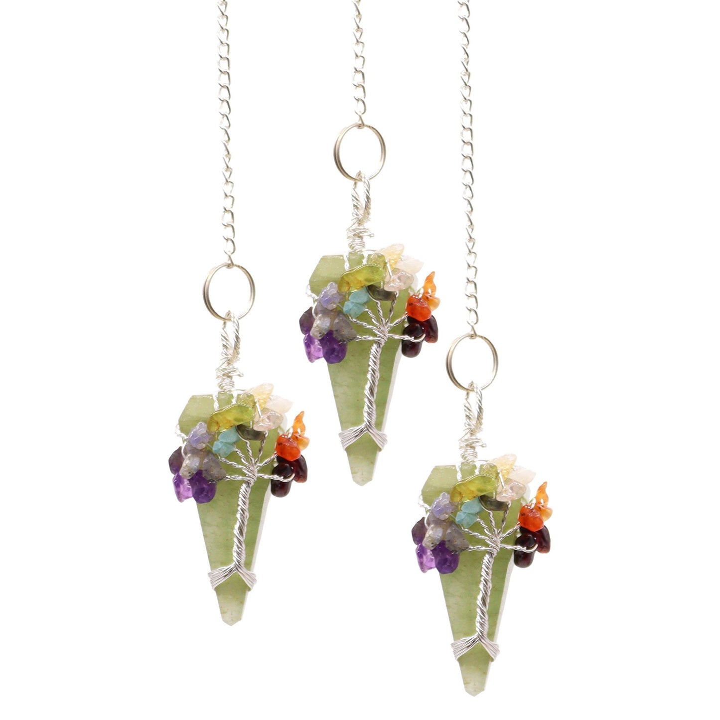 Aventurine Magic Seven Chakra Pendulum - One Piece
