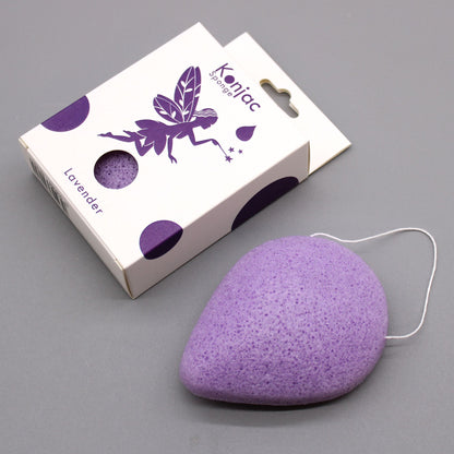Calming Lavender Teardrop Konjac Sponge