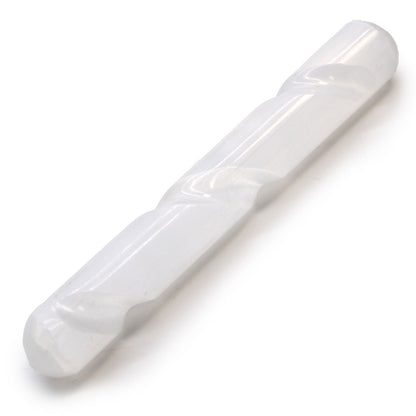 Selenite Spiral Wand - 16 cm Round Both Ends