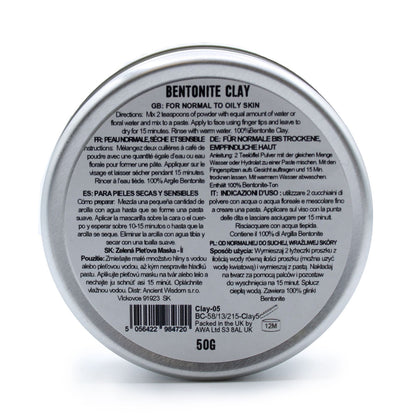 Bentonite Clay Anti-acne, Soothing, Healing Face Mask 50g
