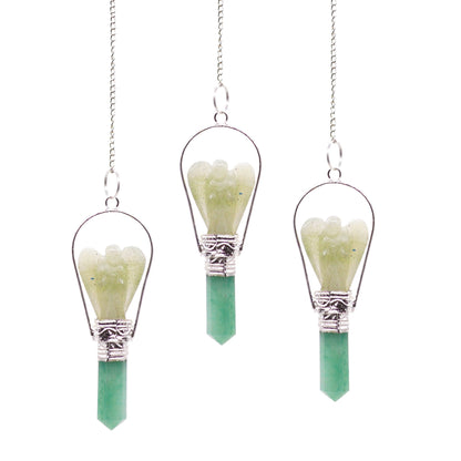 Green Aventurine Angel Pendulum