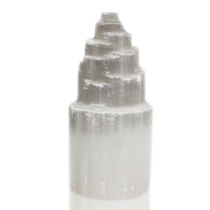 Natural Cleansing Selenite Tower Lamp - 20 cm