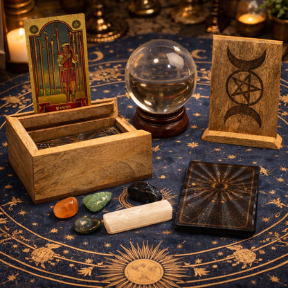 Small Tarot Box with Tarot Card Holder