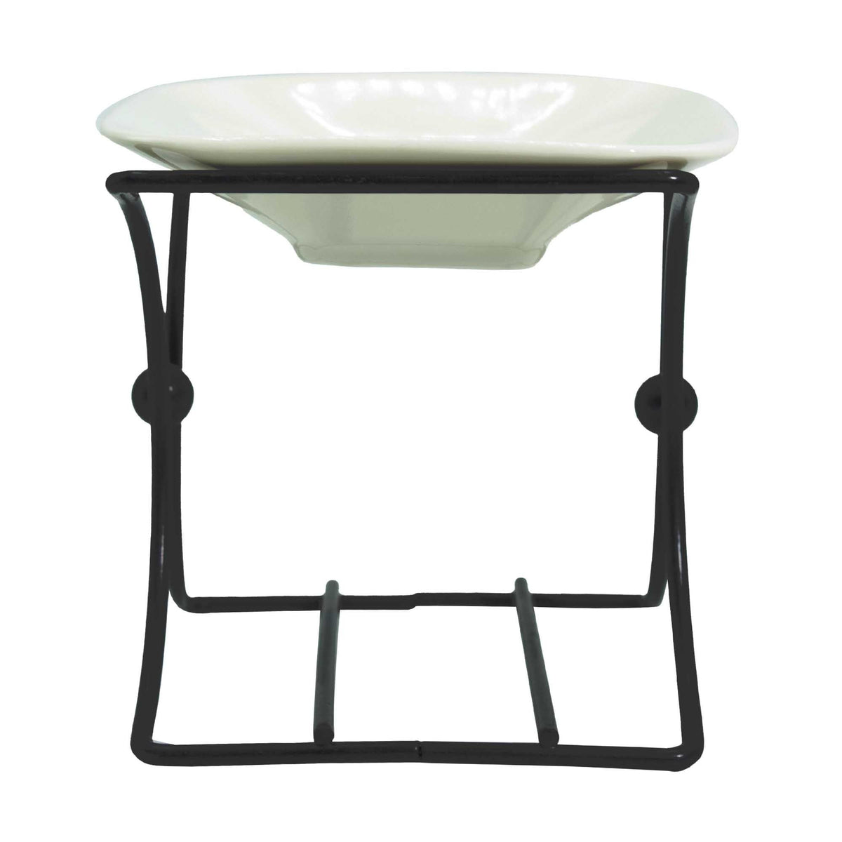 Ceramic & Metal Square Stand