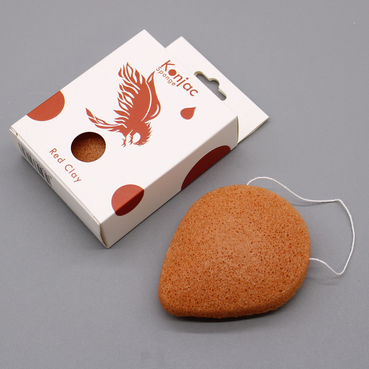 Rejuvenating Red Clay Teardrop Konjac Sponge