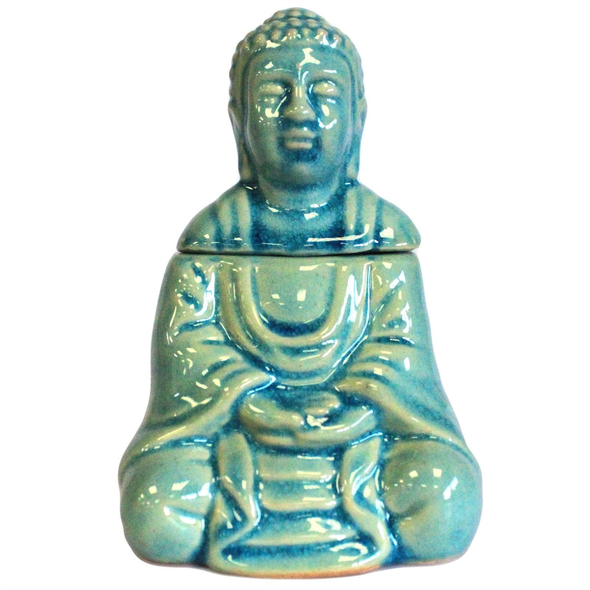 Sitting Blue Buddha Oil Burner