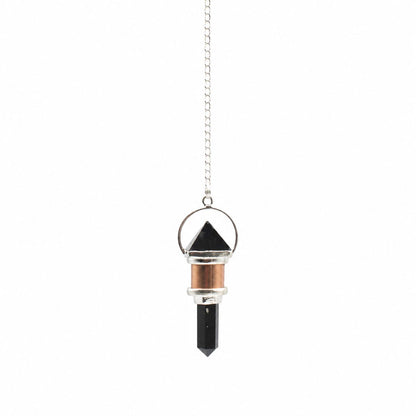 Obsidian Copper Pendulum The Night Watcher