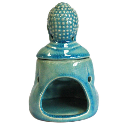 Sitting Blue Buddha Oil Burner