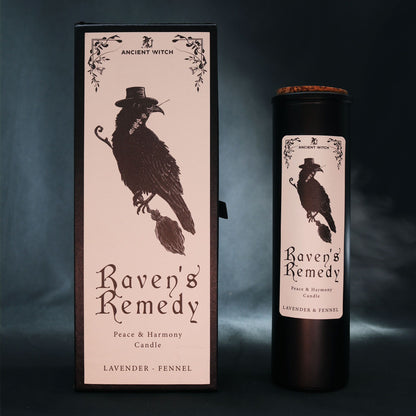 Ancient Witch Ritual Candles Ravens' Remedy for Healing, Inner Peace, Emotional Clarity
