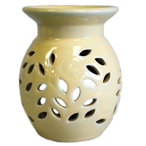 Yellow Floral Oil Burner