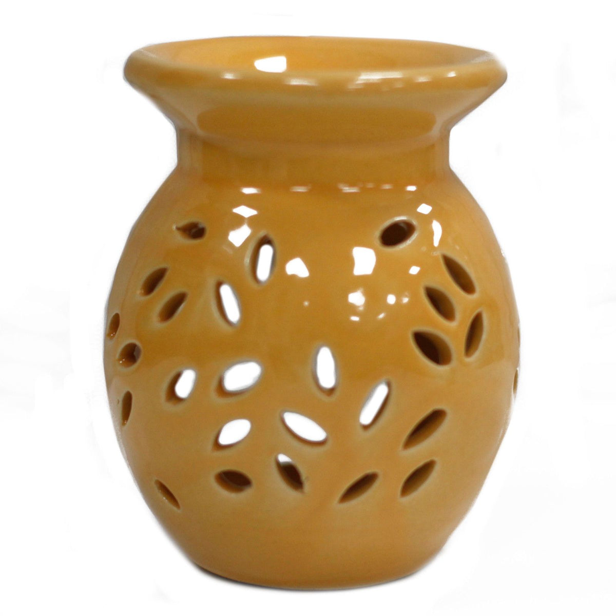 Yellow Floral Oil Burner