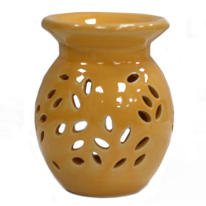 Yellow Floral Oil Burner