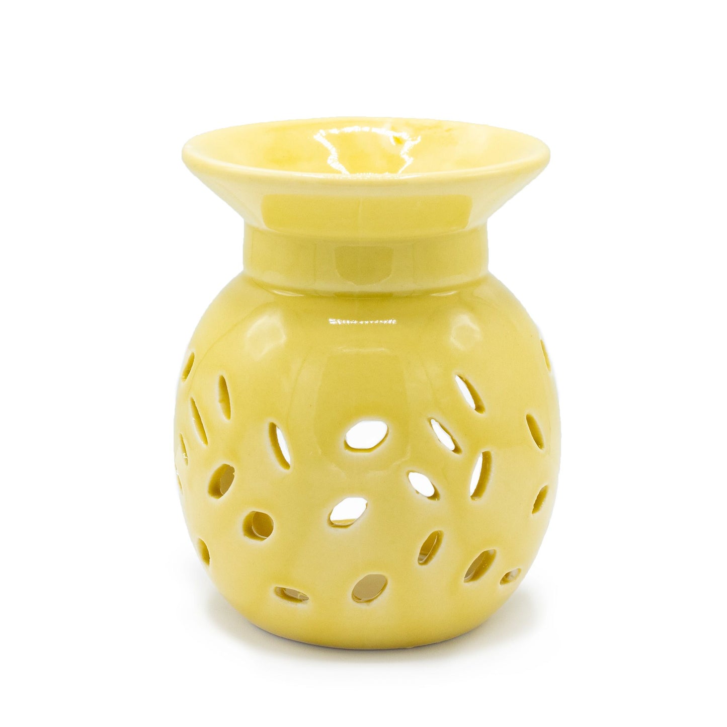Yellow Floral Oil Burner
