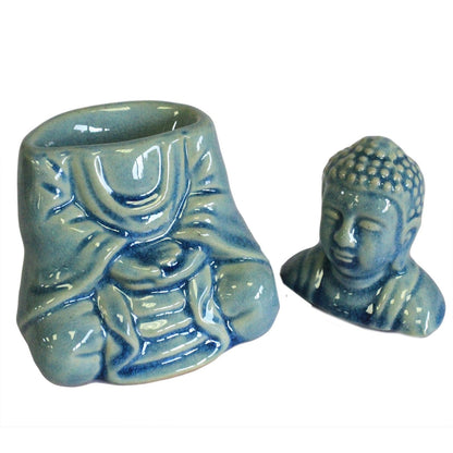 Sitting Blue Buddha Oil Burner
