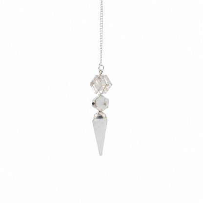 Crystal Quartz Three Piece Pendulum The Architect of Clarity