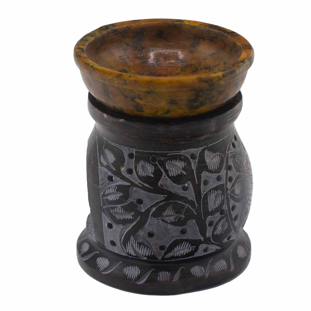 Mandala Flower Soapstone Oil Burner