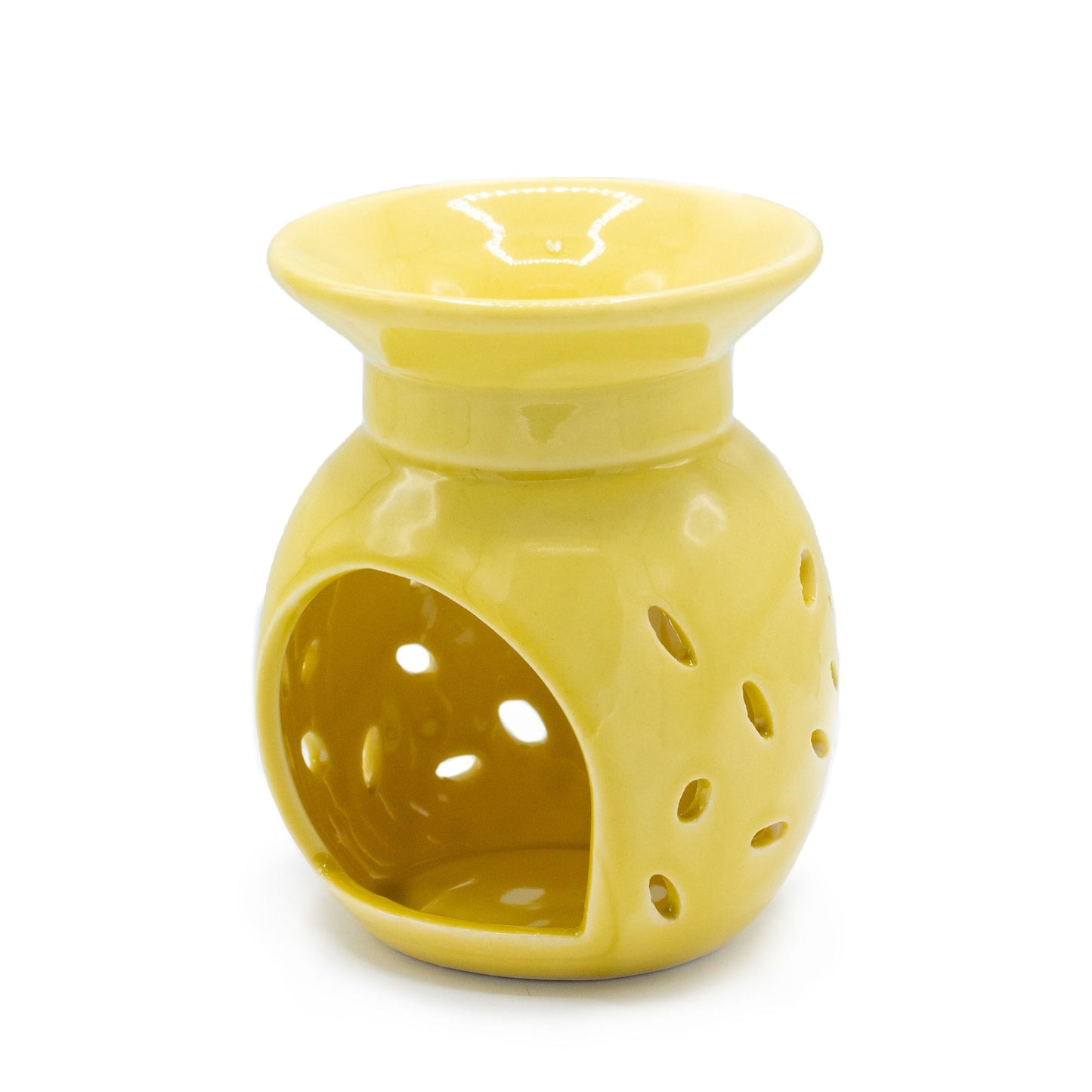 Yellow Floral Oil Burner
