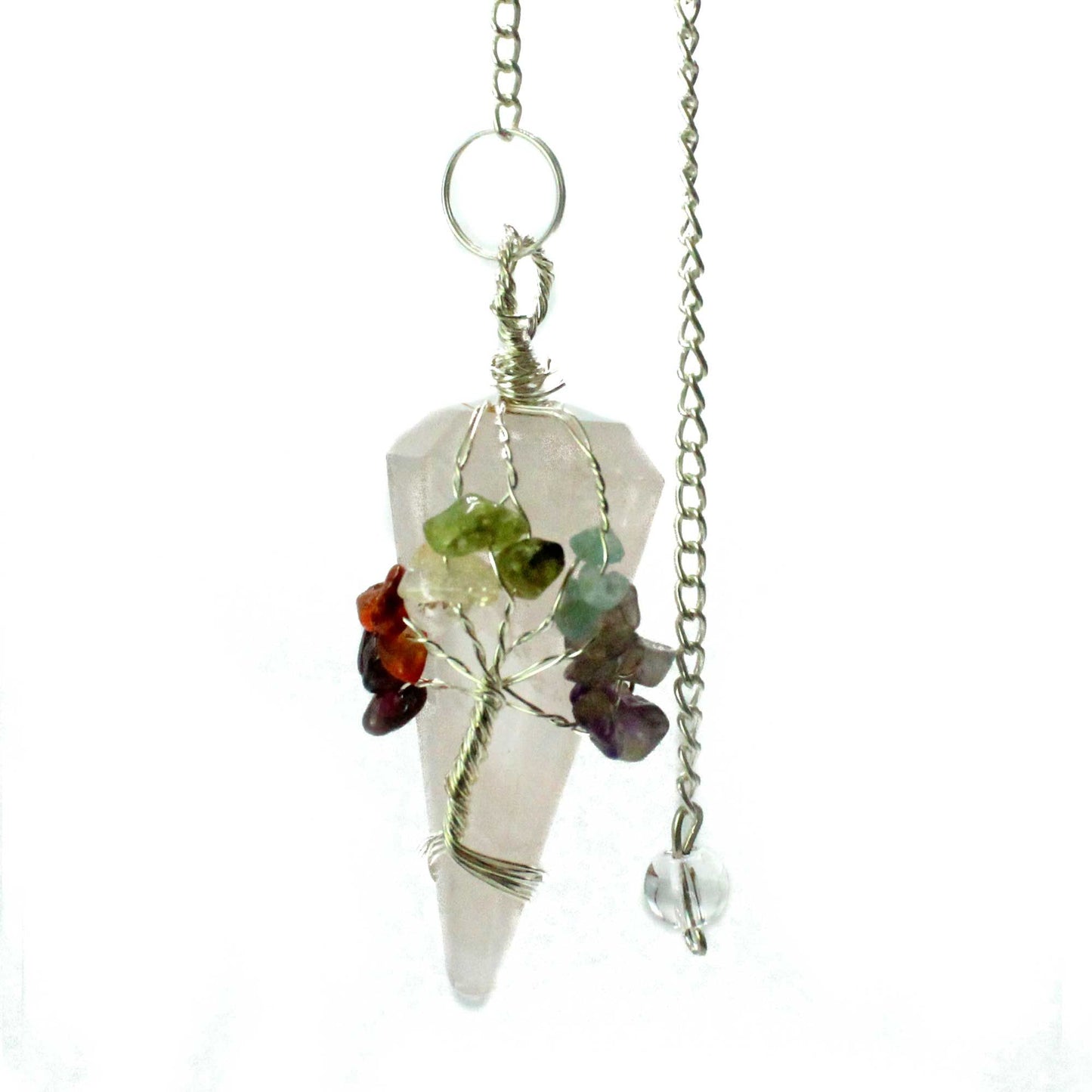 Rose Quartz Magic Seven Chakra Pendulum