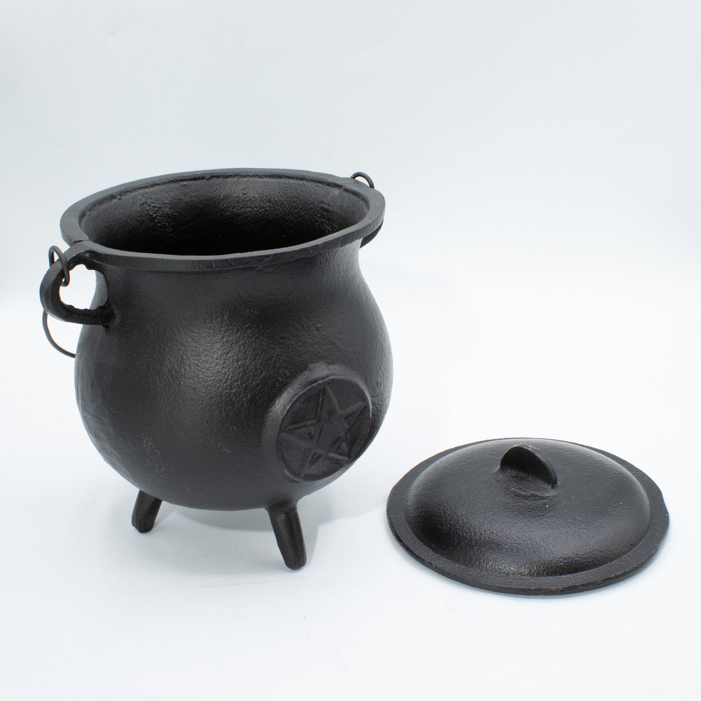Big Cast Iron Cauldron with Pentagon 23x18cm