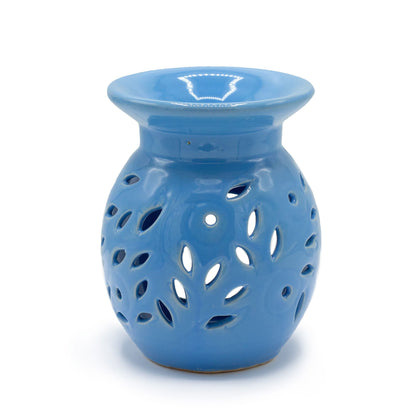 Blue Floral Oil Burner
