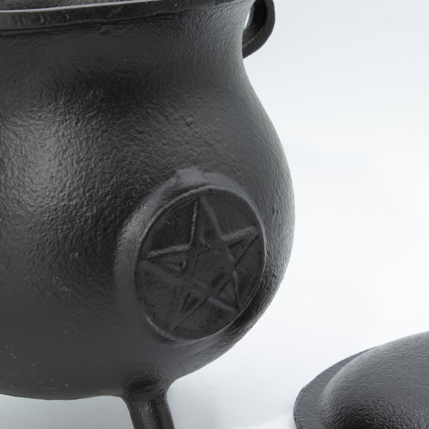 Big Cast Iron Cauldron with Pentagon 23x18cm