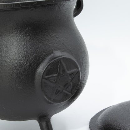 Big Cast Iron Cauldron with Pentagon 23x18cm