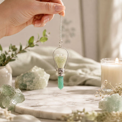 Green Aventurine Angel Pendulum