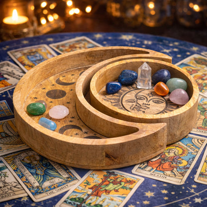 Crescent Moon and Round Sun Trays